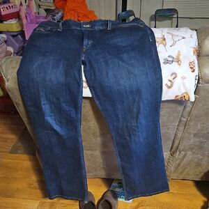 Classic Blue Straight Leg Women's Jeans